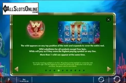 Paytable 4. Siren's Kingdom from IronDog