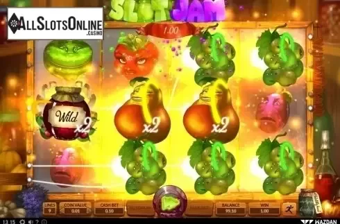 Wild Win screen. Slot Jam from Wazdan