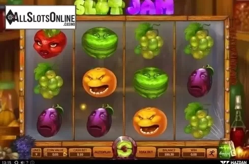 Reel screen. Slot Jam from Wazdan