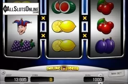 Game Screen. Smiling Joker from Apollo Games