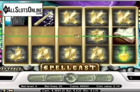 Screen3. Spellcast from NetEnt