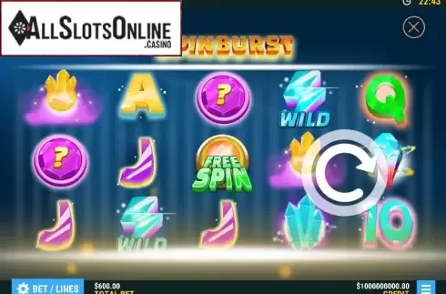 Reel screen. Spin Burst from Slot Factory