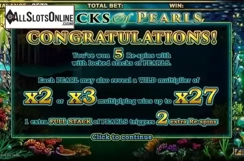 Free Spins. Stacks of Pearls from Lightning Box