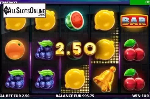 Win Screen 2. Starstacks from Leander Games