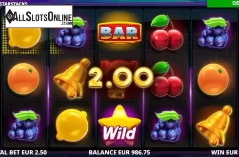 Win Screen 3. Starstacks from Leander Games