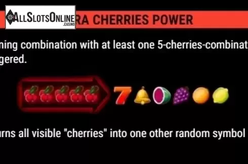 Paytable 3. Super Duper Cherry RHFP from Gamomat