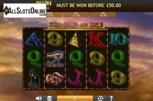 Reel Screen. Temple of Iris Jackpot from Eyecon