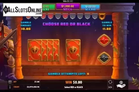 Gamble / Risk Game screen