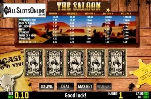 Reels screen. The Saloon HD from World Match