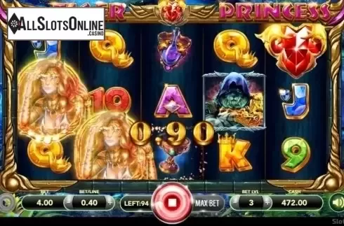 Win Screen. Tiger Princess from SlotVision