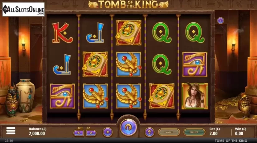 Reel Screen. Tomb of the King from Gluck Games