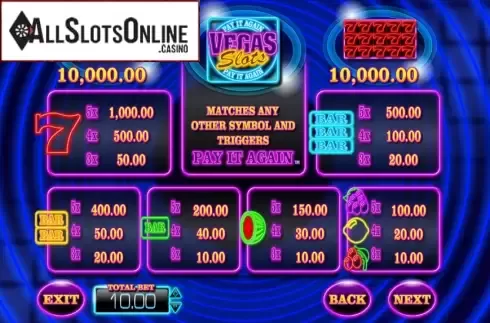 Screen3. Vegas Slots: Pay It Again from Blueprint