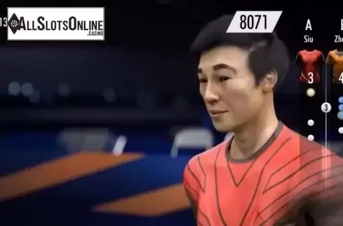Game Screen. Virtual Badminton from Kiron Interactive