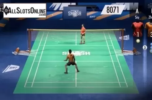 Game Screen. Virtual Badminton from Kiron Interactive