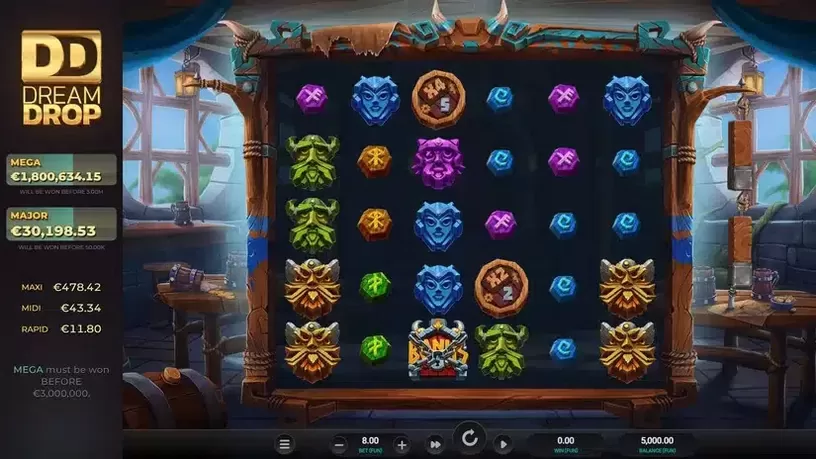 Volatile Vikings 2 Dream Drop slot screenshot 1