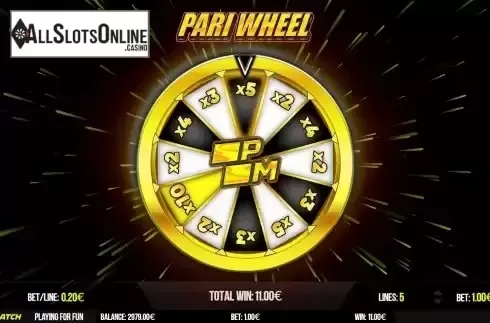 Bonus Game screen