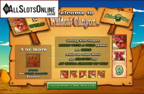 Game features. Wild Cat Canyon from NextGen