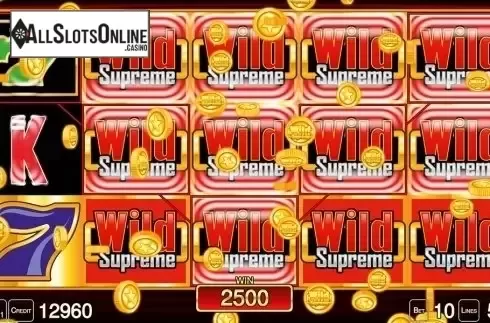 Big win screen. Wild Supreme HD from Merkur