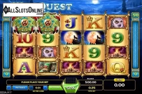 Game Workflow screen. Wolf Quest from GameArt