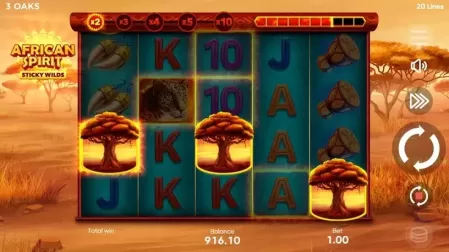 African Spirit Sticky Wilds slot screenshot 4