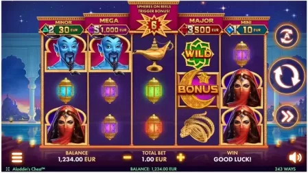 Aladdin’s Chest slot screenshot 1