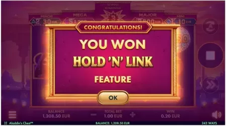 Aladdin’s Chest slot screenshot 3
