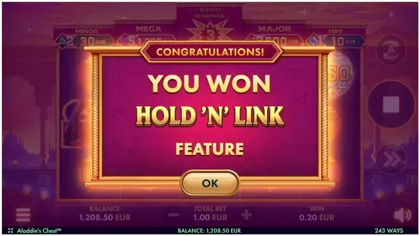 Aladdin’s Chest slot screenshot 3