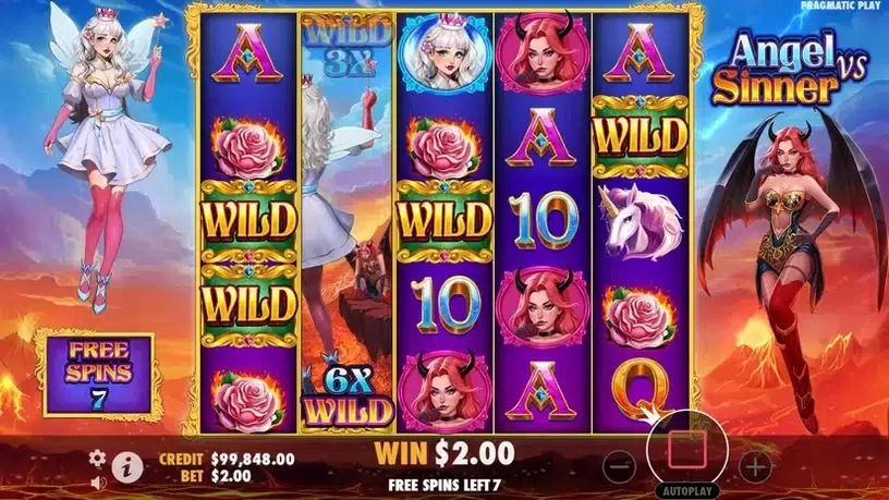 Angel vs Sinner slot screenshot 4