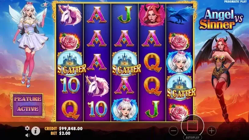 Angel vs Sinner slot screenshot 2