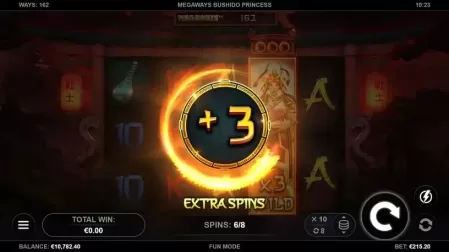 Bushido Princess Megaways slot screenshot 3
