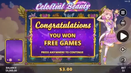 Celestial Beauty slot screenshot 3