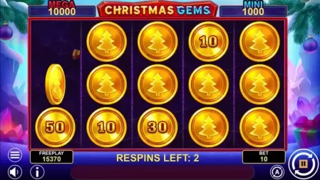 Christmas Gems Hold And Win slot screenshot 5