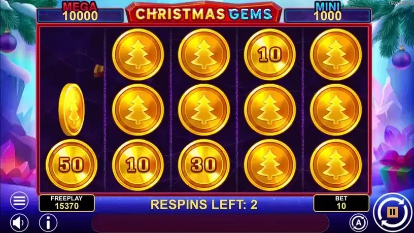 Christmas Gems Hold And Win slot screenshot