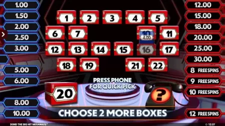 Deal Or No Deal The Big Hit Megaways slot screenshot 4