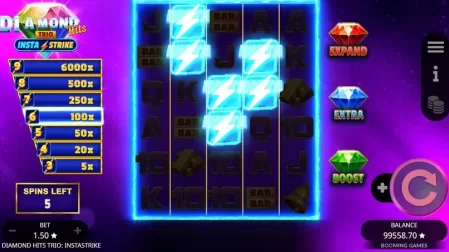 Diamond Hits Trio: InstaStrike slot screenshot 5
