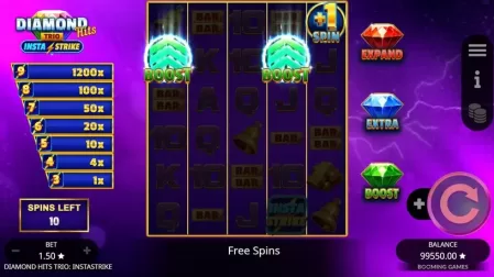 Diamond Hits Trio: InstaStrike slot screenshot 4