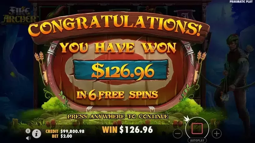 Fire Archer slot screenshot 8
