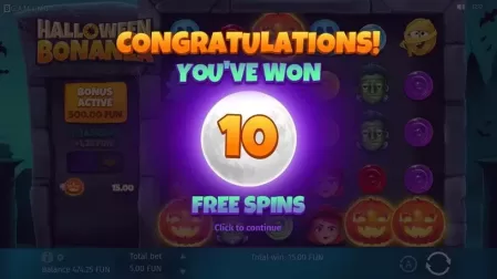 Halloween Bonanza slot screenshot 4