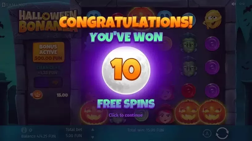 Halloween Bonanza slot screenshot 4
