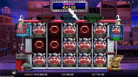 Hell’s Hogs 2 Squelin’ Wheels slot screenshot 5