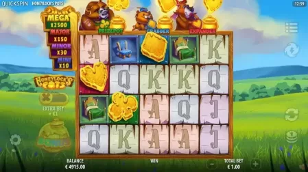 Honeylock’s Pots slot screenshot 2