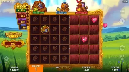 Honeylock’s Pots slot screenshot 3