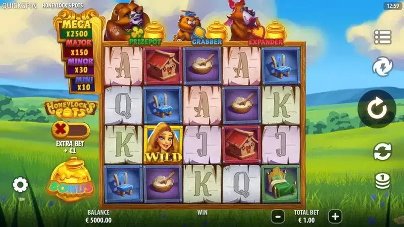 Honeylock’s Pots slot screenshot 1
