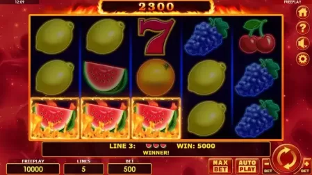 Hot Seven Deluxe slot screenshot 3