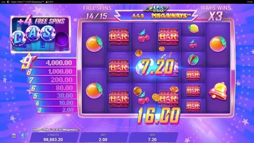 Hyper Strike Cash Megaways slot screenshot 6