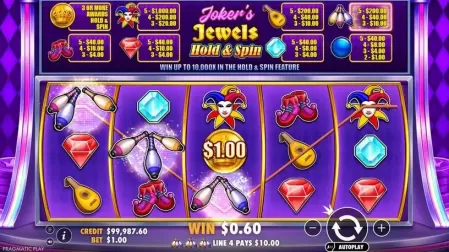 Joker's Jewels Hold & Spin slot screenshot 3