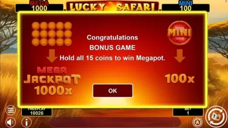 Lucky Safari Hold And Win slot screenshot 4