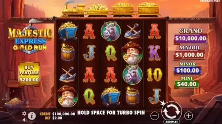 Majestic Express Gold Run slot screenshot 1