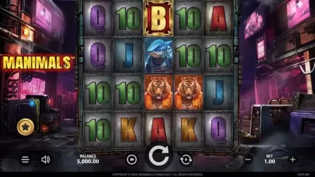 Manimals slot screenshot 1