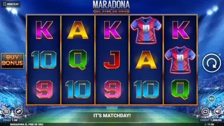 Maradona El Pibe De Oro slot screenshot 1
